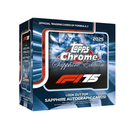 2025 Topps Chrome F1 Formula One Sapphire Hobby Box
