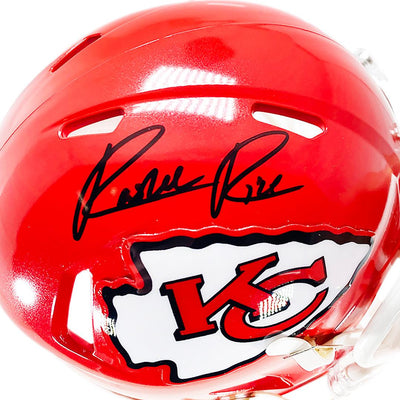 Rashee Rice Signed Kansas City Chiefs Speed Mini Football Helmet (JSA)