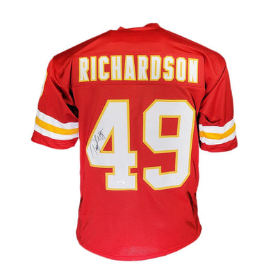 Tony Richardson Signed Kansas City Red Football Jersey (Beckett)