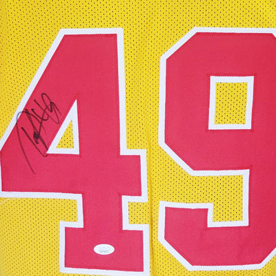 Tony Richardson Signed Kansas City Yellow Football Jersey (JSA)