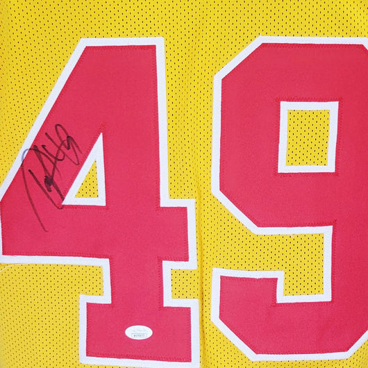 Tony Richardson Signed Kansas City Yellow Football Jersey (JSA)