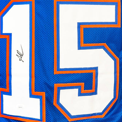 Anthony Richardson Signed Florida College Blue Football Jersey (JSA)