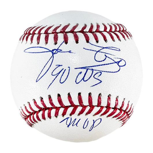 Jose Rijo Signed 90 WS Champ - MVP Inscriptions Rawlings Official Major League Baseball (JSA)