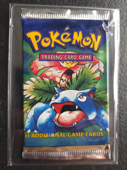 Pokémon Base Set Booster Pack - Unlimited Edition (1999) - Short Crimp - Venusaur
