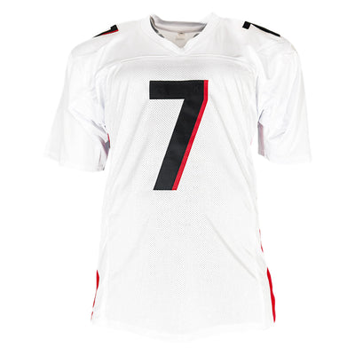 Bijan Robinson Signed Atlanta White Football Jersey (Beckett)