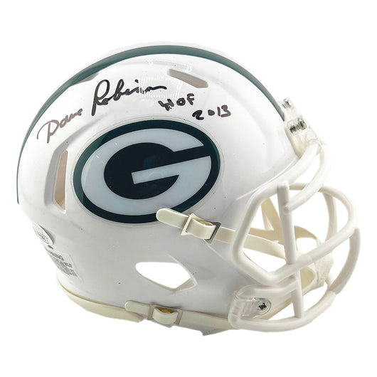 Dave Robinson Signed HOF 2013 Inscription Green Bay Packers 2024 Speed Mini Football Helmet (JSA)