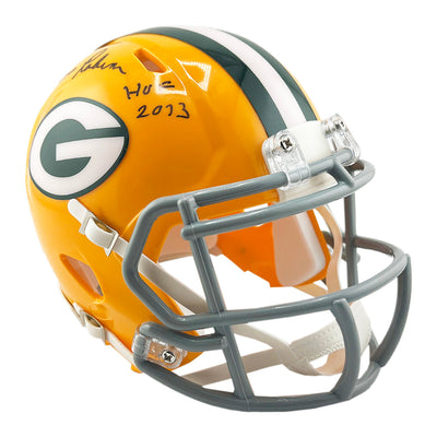 Dave Robinson Signed HOF 2013 Inscription Green Bay Packers Throwback 61-79 Speed Mini Football Helmet (JSA)