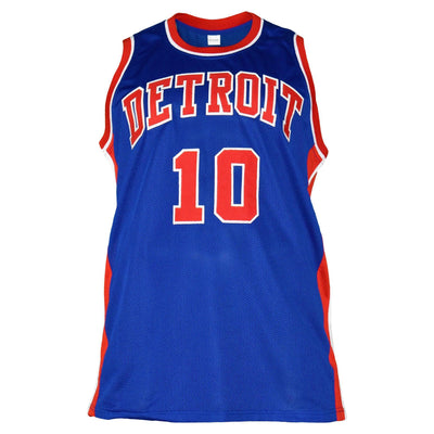 Dennis Rodman Signed Detroit Blue Basketball Jersey (Beckett)