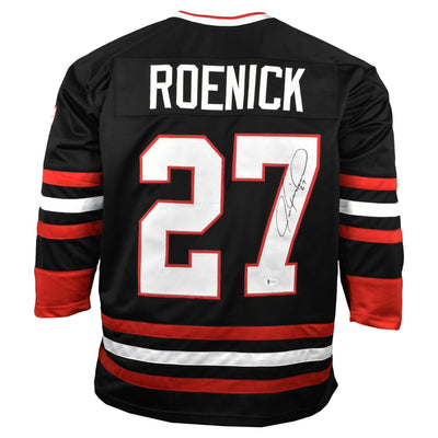 Jeremy Roenick Signed Chicago Black Hockey Jersey (JSA)