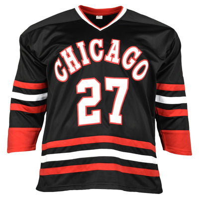 Jeremy Roenick Signed Chicago Black Hockey Jersey (JSA)