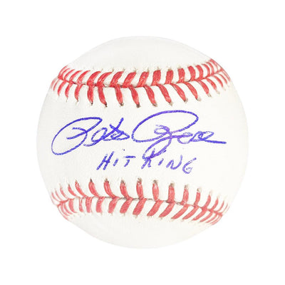 Pete Rose Signed Hit King Inscription Rawlings Official Major League Baseball (JSA)