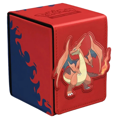 Ultra-PRO x Pokemon - Mega Charizard Y - Alcove Flip Deck Box (Holds 100+ Cards)