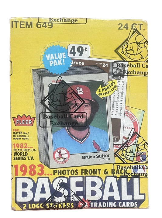 1983 Fleer Baseball Wax Box (BBCE Wrapped)