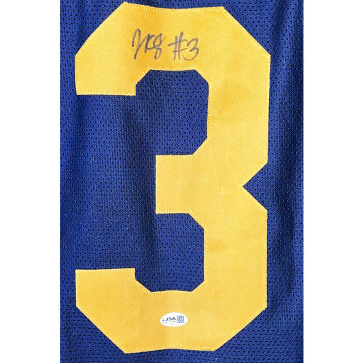 Jaron-Keawe Sagapolutele Signed California College Navy Football Jersey (JSA)