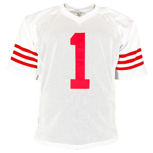 Deebo Samuel Signed San Francisco White Football Jersey (JSA)
