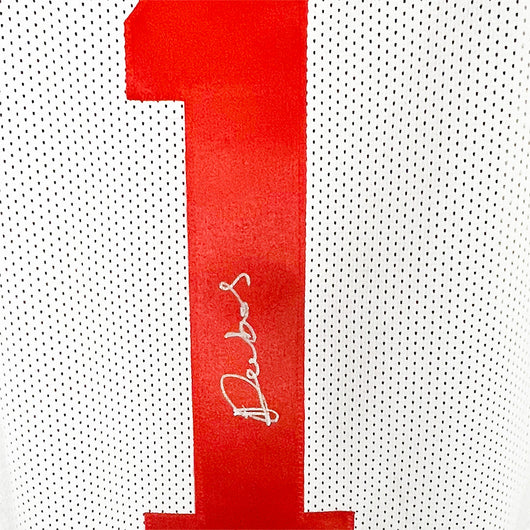 Deebo Samuel Signed San Francisco White Football Jersey (JSA)