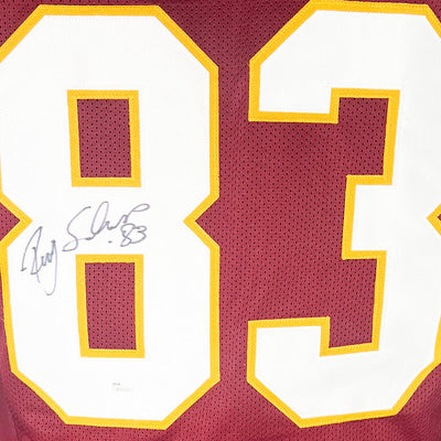 Ricky Sanders Signed Washington Red Football Jersey (JSA)