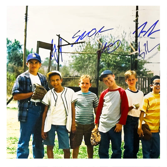 Sandlot Movie Cast Signed 8 Signature Pose 1 Baseball 16x20 Photo (Beckett)