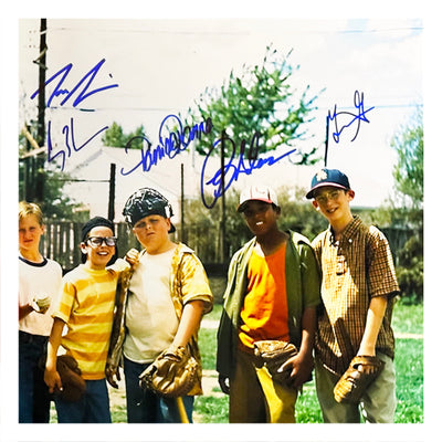 Sandlot Movie Cast Signed 8 Signature Pose 1 Baseball 16x20 Photo (Beckett)