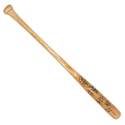 The Sandlot Cast Signed Louisville Slugger Blonde Baseball Bat (Beckett)