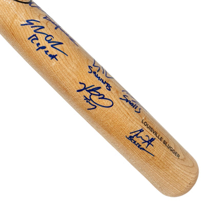 The Sandlot Cast Signed Louisville Slugger Blonde Baseball Bat (Beckett)