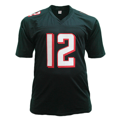 Mohamed Sanu Sr Pro Style Autographed Black Football Jersey (JSA)