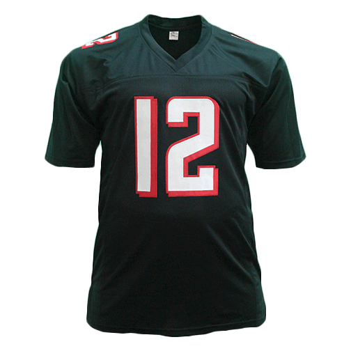Mohamed Sanu Sr Pro Style Autographed Black Football Jersey (JSA)