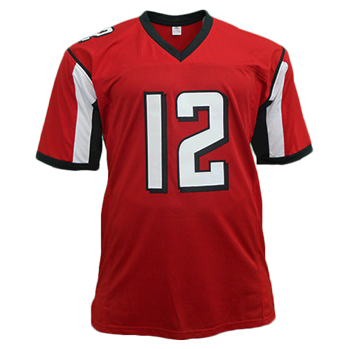 Mohamed Sanu Sr Atlanta Red Autographed Football Jersey (JSA)