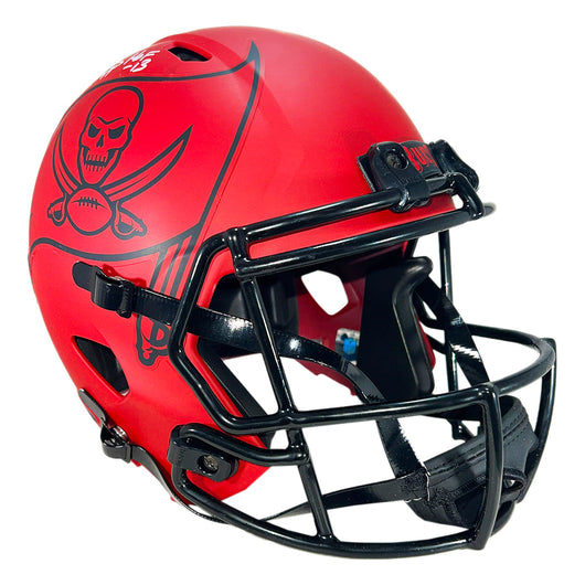 Warren Sapp Signed HOF 13 Inscription Tampa Bay Buccaneers Rave Full-Size Replica Football Helmet (Beckett)