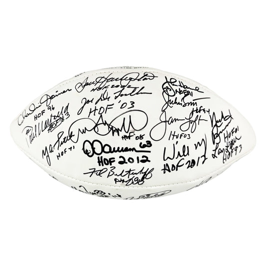 NFL Hall of Famers 36 Signature Authentic Wilson The Duke Leather NFL Football (JSA)