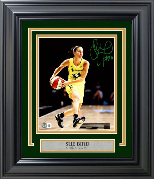 Sue Bird Autographed Framed 8x10 Photo Seattle Storm Beckett BAS QR Stock #220492
