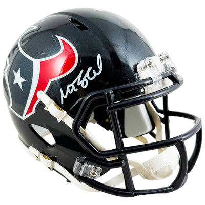 Matt Schaub Signed Houston Texans Speed Mini Football Helmet (Beckett)