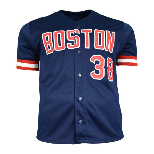 Curt Schilling Signed Boston Navy Jersey (JSA)