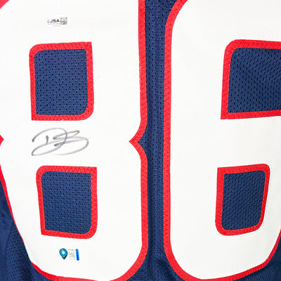 Dalton Schultz Signed Houston Blue Football Jersey (JSA)