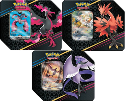 Sword & Shield: Crown Zenith - Tins (Galarian Moltres, Zapdos & Articuno)
