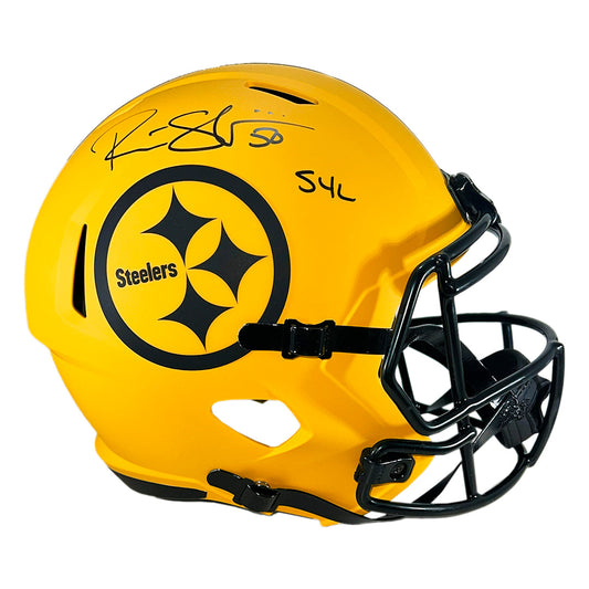 Ryan Shazier Signed S4L Inscriptions Pittsburgh Steelers Rave Full-Size Replica Football Helmet (JSA)