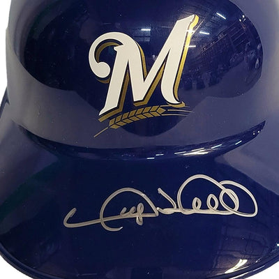 Gary Sheffield Signed Milwaukee Brewers Souvenir MLB Baseball Batting Helmet (JSA)