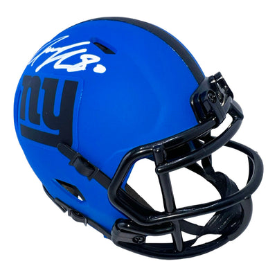 Jeremy Shockey Signed New York Giants Rave Mini Football Helmet (Beckett)
