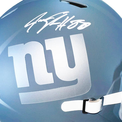 Jeremy Shockey Signed New York Giants Slate Alternate Speed Full-Size Replica Football Helmet (Beckett)