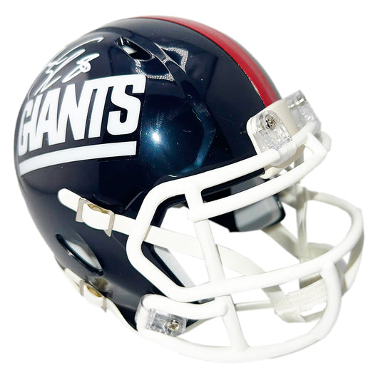 Jeremy Shockey Signed New York Giants Throwback 80-99 Speed Mini Football Helmet (Beckett)