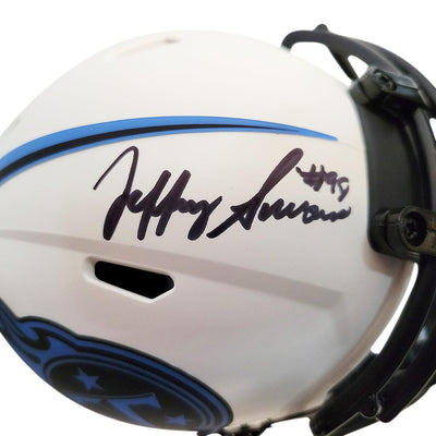 Jeffery Simmons Signed Tennessee Titans Lunar Eclipse Speed Mini Replica Football Helmet (JSA)