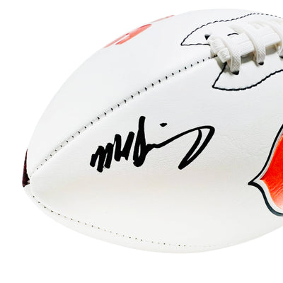Mike Singletary Signed Chicago Bears Official NFL Team Logo Football (JSA)