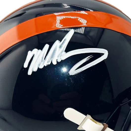 Mike Singletary Signed Chicago Bears Throwback 1936 Speed Mini Football Helmet (Beckett)