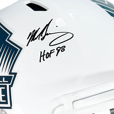 Brian Urlacher Mike Singletary Signed Hall of Fame Salute to Service 2024 Full-Size Replica Football Helmet (Beckett)