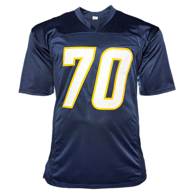 Rashawn Slater Signed Los Angeles Navy Football Jersey (Beckett)