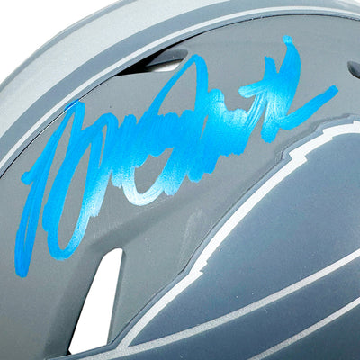 Bruce Smith Signed Buffalo Bills Slate Alternate Speed Mini Football Helmet (Beckett)