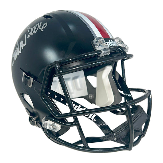 Troy Smith Signed Heisman 2006 Inscription Ohio State Buckeyes Alt Speed Full-Size Replica Football Helmet (JSA)