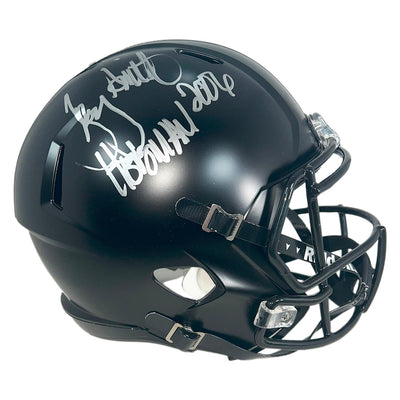 Troy Smith Signed Heisman 2006 Inscription Ohio State Buckeyes Alt Speed Full-Size Replica Football Helmet (JSA)