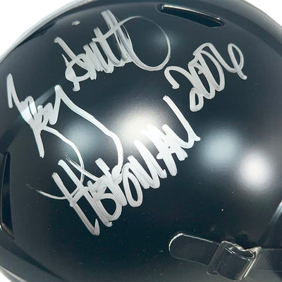 Troy Smith Signed Heisman 2006 Inscription Ohio State Buckeyes Alt Speed Full-Size Replica Football Helmet (JSA)