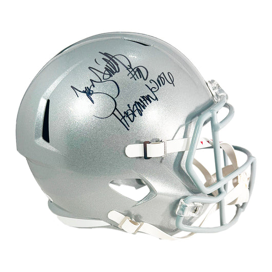 Troy Smith Signed Heisman 2006 Inscription Ohio State Buckeyes Speed Full-Size Replica Football Helmet (JSA)